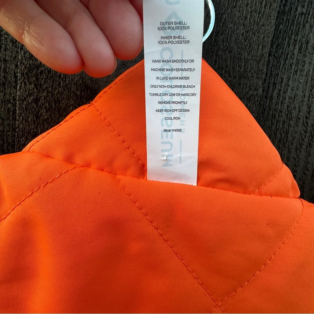 Colosseum Auburn University reversible blue and orange vest wooly fleece size S